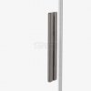 NEW TRENDY Drzwi wnękowe SMART GUNMETAL BRUSHED 2D U 160x200 szkło czyste 8mm Active Shield 2.0 EXK-7836